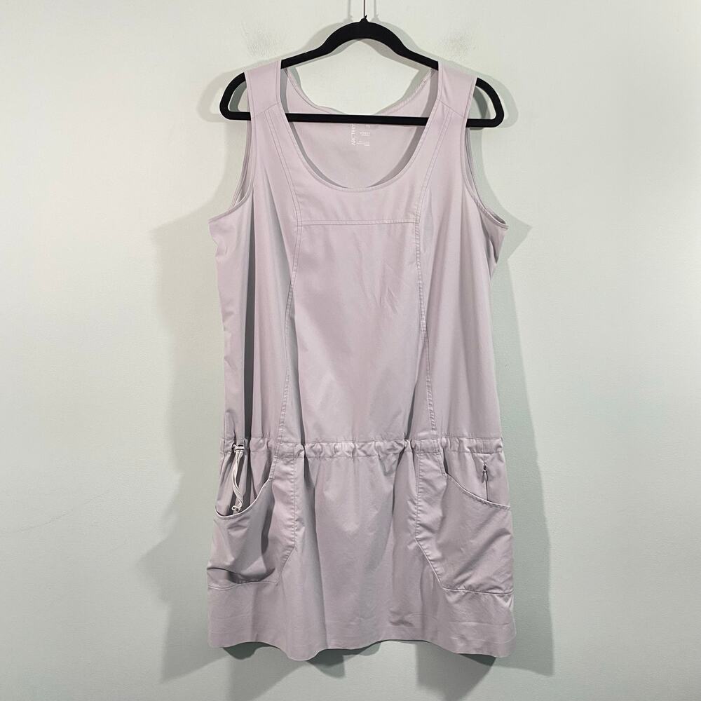 Arcteryx Women Gray Sleeveless Lightweight Contenta Shift Dress Size XL Outdoor